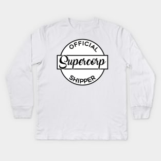 Official Supercorp Shipper Kids Long Sleeve T-Shirt